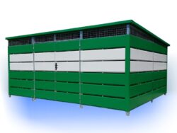 Wiata śmietnikowa panelowa 5,00×4,00
