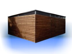 Drewniana wiata śmietnikowa 6,50×5,00