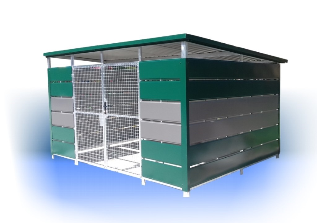 Wiata śmietnikowa panelowa 4,00×3,00